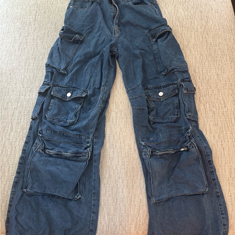 Blue Cargo Jeans